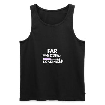 Papa 2026 dänisch - Männer Premium Bio Tank Top - Schwarz - Vorne - AI Model Male 178 light (178cm)