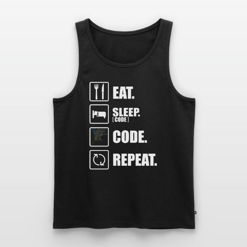 Informaticien drôle programmeur coder Débardeur bio Premium Homme