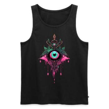 Dreamcatcher #2 - Men's Premium Organic Tank Top - black - Front - Michal (187cm)