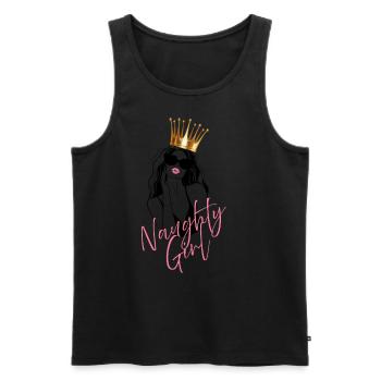 Naughty Girl - Men's Premium Organic Tank Top - black - Front - AI Model Male 178 light (178cm)