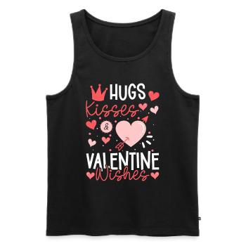 Valentine's Day Couple Relationship - Men's Premium Organic Tank Top - black - Front - AI Model Male 178 light (178cm)
