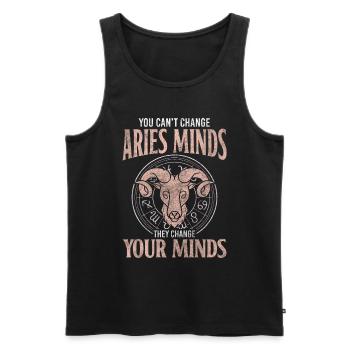 Widder Geburtstag Stolz - Männer Premium Bio Tank Top - Schwarz - Vorne - AI Model Male 178 light (178cm)