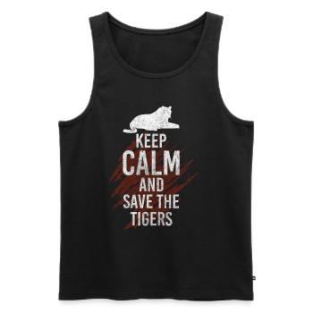 Tierschutz Aktivist Veganer Umweltschutz - Männer Premium Bio Tank Top - Schwarz - Vorne - AI Model Male 178 light (178cm)