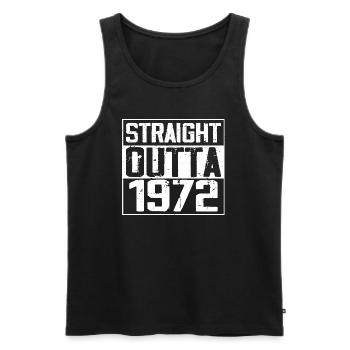 Straight Outta 1972 Cadeau Anniversaire 1972 Retro - Débardeur bio Premium Homme - noir - Devant - Michal (187cm)