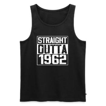 Straight Outta 1962 Cadeau Anniversaire 1962 Retro - Débardeur bio Premium Homme - noir - Devant - Michal (187cm)