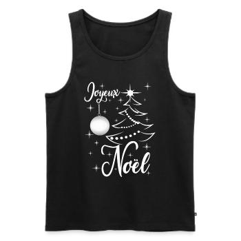 Joyeux Noêl - Débardeur bio Premium Homme - noir - Devant - Michal (187cm)