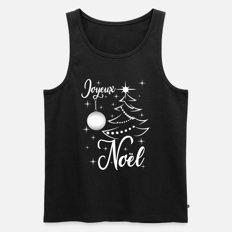 Frohe Weihnachten - Männer Premium Bio Tank Top - Schwarz
