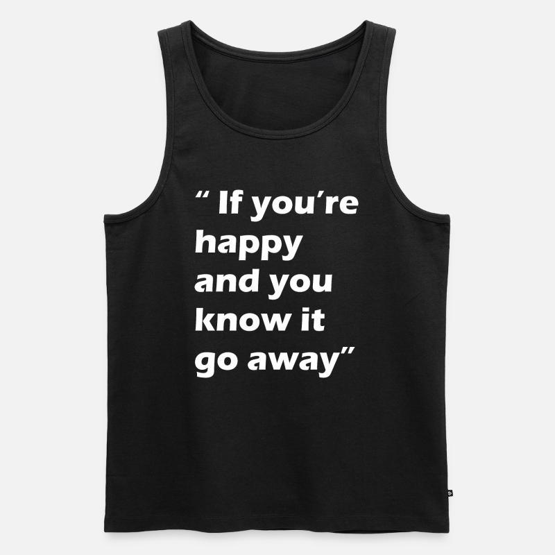 Lustiger Spruch - Männer Premium Bio Tank Top - Schwarz