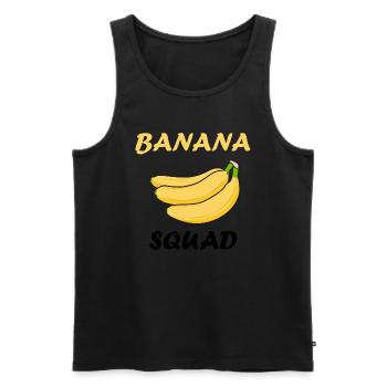 Banana Squad Food Chef Exotic Fruits - Men's Premium Organic Tank Top - black - Front - AI Model Male 178 light (178cm)