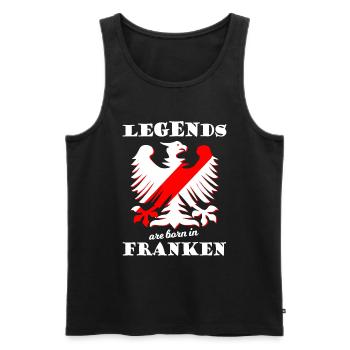 Die Franken aus Süddeutschland - Männer Premium Bio Tank Top - Schwarz - Vorne - AI Model Male 178 light (178cm)