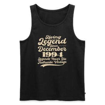 Once upon a time there was a legend. December 1994 Birth - Men's Premium Organic Tank Top - black - Front - Michal (187cm)