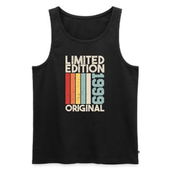 1999 - Limited Edition Birthday Gift 1999 Original - Männer Premium Bio Tank Top - Schwarz - Vorne - Michal (187cm)