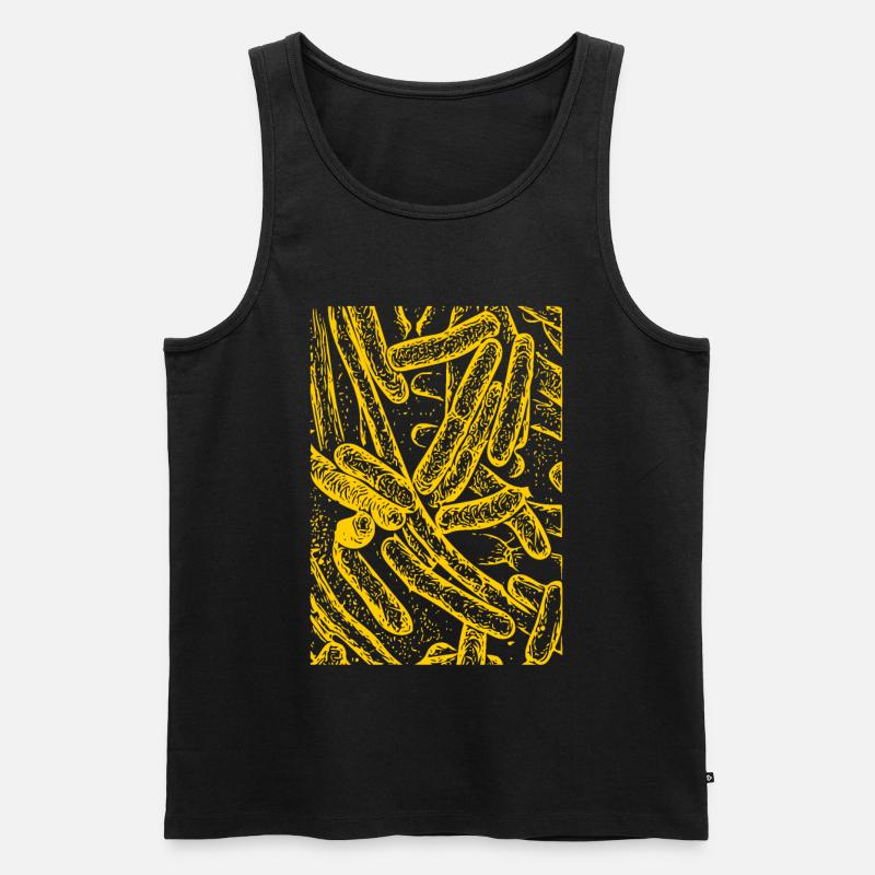 Bakterien - Männer Premium Bio Tank Top - Schwarz
