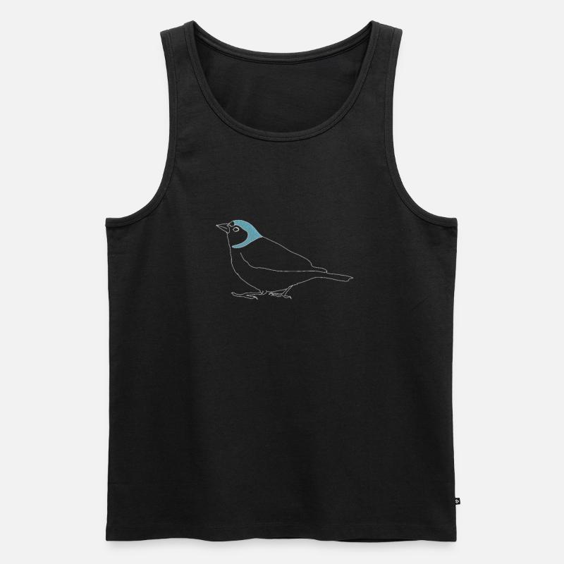 Buchfink - Männer Premium Bio Tank Top - Schwarz