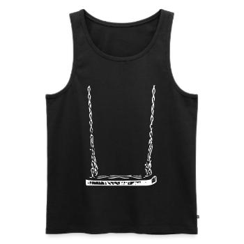 Schaukel - Männer Premium Bio Tank Top - Anthrazit - Vorne - Alexander (188cm)