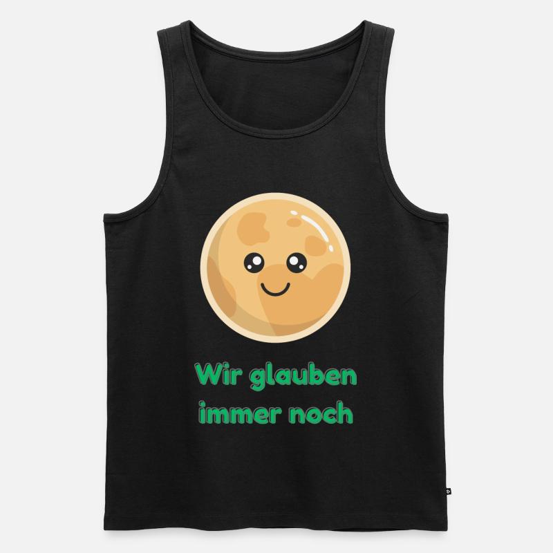 Wir glauben immer noch mit Pluto - Männer Premium Bio Tank Top - Schwarz