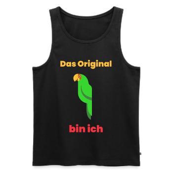 L’original, c’est moi - Débardeur bio Premium Homme - noir - Devant - Michal (187cm)