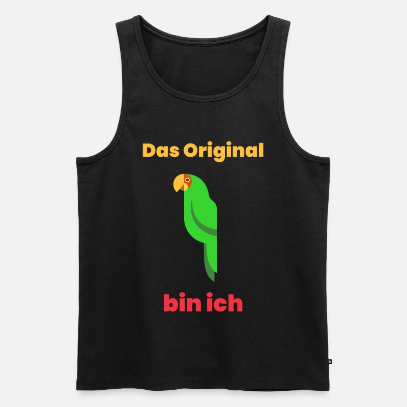Das Original bin ich - Männer Premium Bio Tank Top - Schwarz