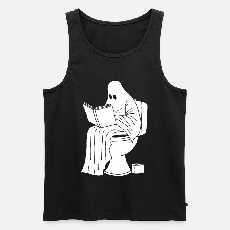 Die Geisterpause - Männer Premium Bio Tank Top - Schwarz