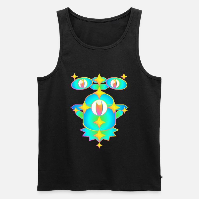 Star Miles Version 2 - Männer Premium Bio Tank Top - Schwarz