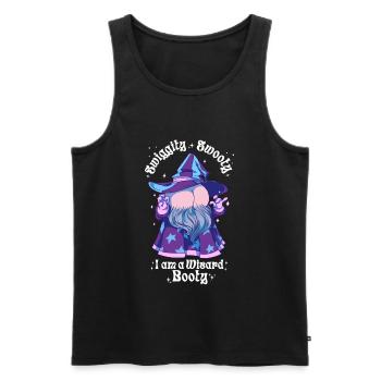 Wizard Booty Butttober - Männer Premium Bio Tank Top - Schwarz - Vorne - AI Model Male 178 light (178cm)