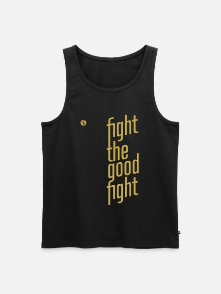 ThinkBick_Fight_the_good_fight_2026_2 - Men's Premium Organic Tank Top - black