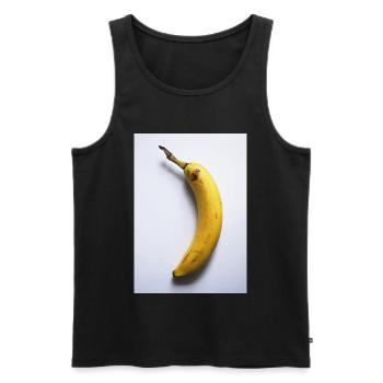 banane - Débardeur bio Premium Homme - noir - Devant - Michal (187cm)