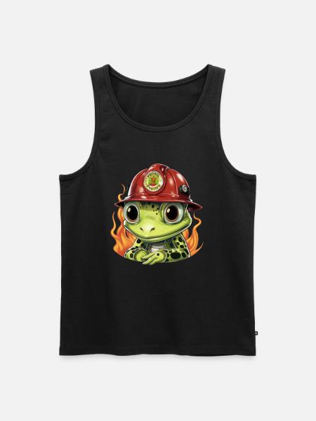 Fire Brigade Frog - Men's Premium Organic Tank Top - black