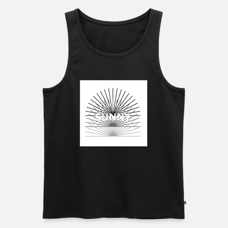 Sonnen Design - Männer Premium Bio Tank Top - Schwarz