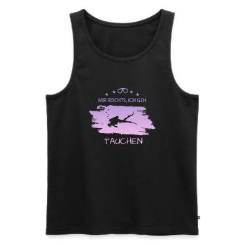 Tauchen Diving Spruch für Taucher - Männer Premium Bio Tank Top - Schwarz - Vorne - Michal (187cm)