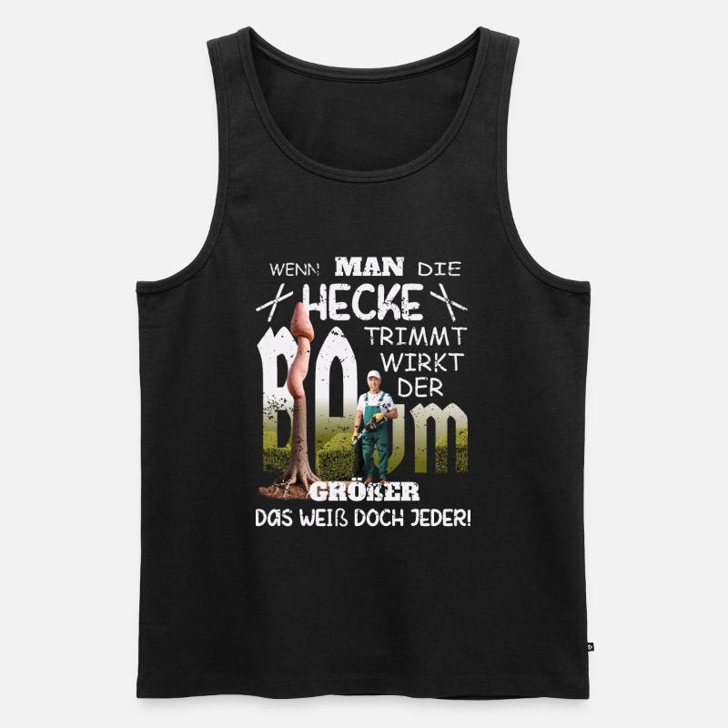 Großer Penis Baum - Männer Premium Bio Tank Top - Schwarz