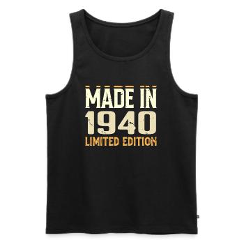 Awesome 1940's Birthday Gift From 1940's Retro - Men's Premium Organic Tank Top - black - Front - Michal (187cm)