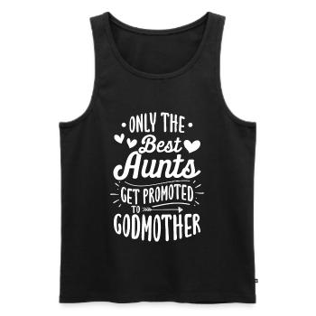 Only The Best Aunts Get Promoted to Godmother - Débardeur bio Premium Homme - noir - Devant - Michal (187cm)