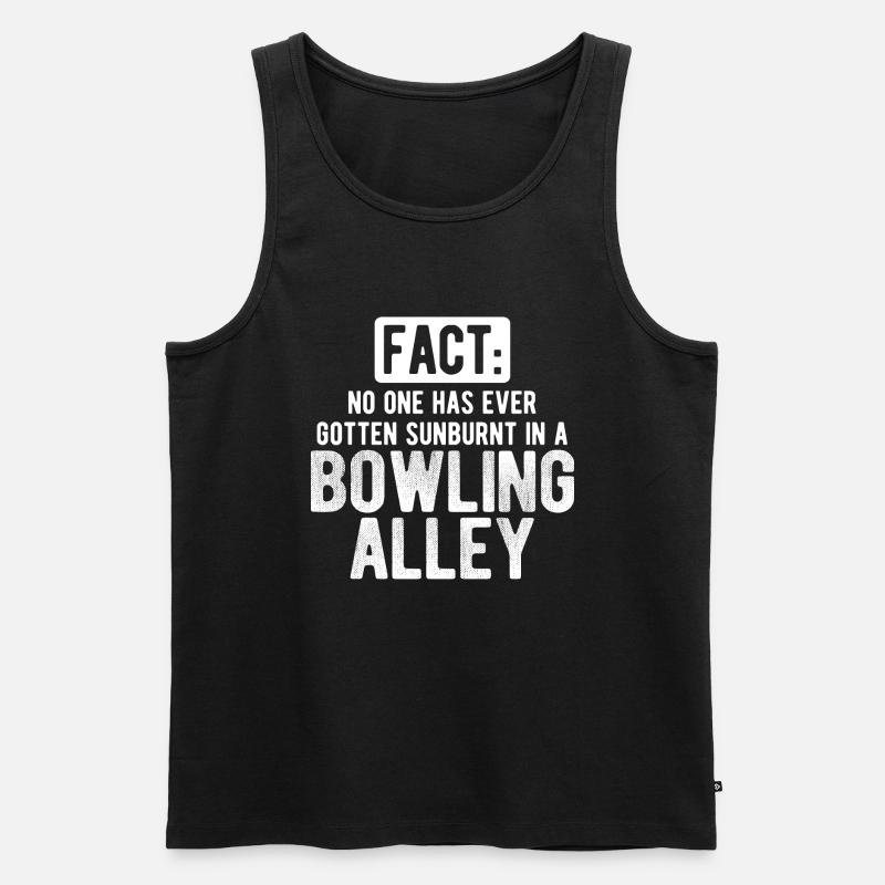 Bowling - Männer Premium Bio Tank Top - Schwarz