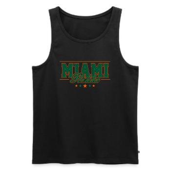 Miami - Débardeur bio Premium Homme - noir - Devant - Michal (187cm)
