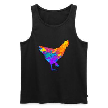 Poulet Poulet Pouleticulteurs Producteurs de poulet Producteurs de poulet Producteurs de poulet - Débardeur bio Premium Homme - noir - Devant - AI Model Male 178 light (178cm)