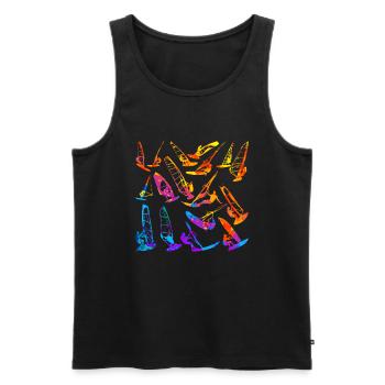Windsurfen Windsurfer Windsurfing - Männer Premium Bio Tank Top - Schwarz - Vorne - Michal (187cm)