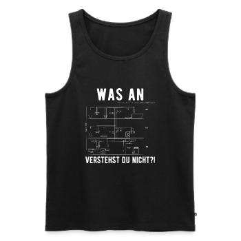 SHK Techniker Anlagenmechaniker Heizungsbauer - Männer Premium Bio Tank Top - Schwarz - Vorne - Michal (187cm)