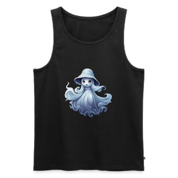 Niedlicher Freundlicher Geist für Kinder für - Männer Premium Bio Tank Top - Schwarz - Vorne - Michal (187cm)