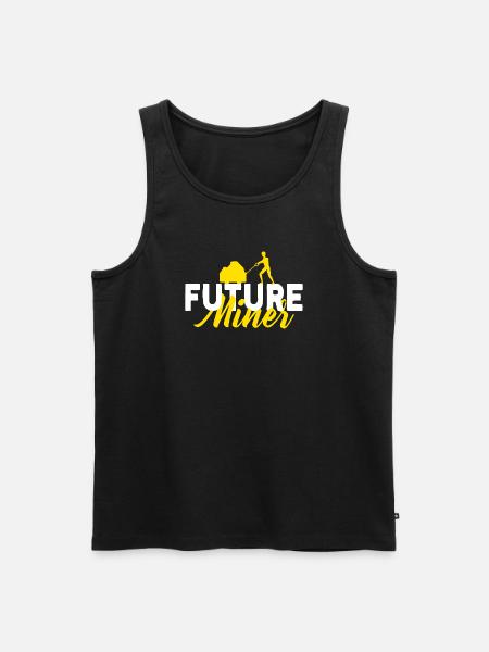 Future Miner - Männer Premium Bio Tank Top - Schwarz
