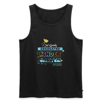 Officially completed kindergarten -graduation class - Men's Premium Organic Tank Top - black - Front - Michal (187cm)