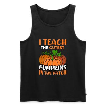 Teacher Halloween Pre-K Teacher Kindergarten Cutest - Men's Premium Organic Tank Top - black - Front - Michal (187cm)