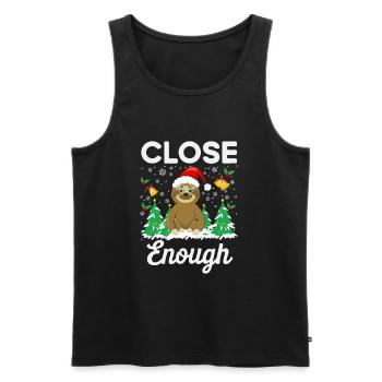 Assez proche Sloth Christmas Santa Sloth Christmas - Débardeur bio Premium Homme - noir - Devant - Michal (187cm)