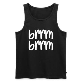 brrm brrm - Männer Premium Bio Tank Top - Schwarz - Vorne - Michal (187cm)