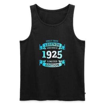 De vraies légendes sont nées en 1925, 100e anniversaire - Débardeur bio Premium Homme - noir - Devant - Michal (187cm)