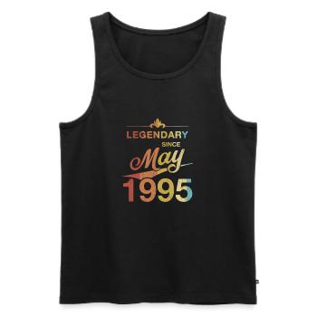 30th Birthday Legendary since May 1995 Born in '95 - Men's Premium Organic Tank Top - black - Front - Michal (187cm)