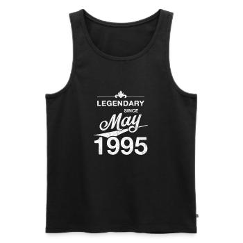 30th Birthday Legendary since May 1995 Born in '95 - Men's Premium Organic Tank Top - black - Front - Michal (187cm)