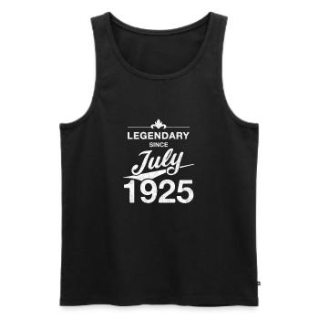 100e anniversaire Légendaire depuis juillet 1925 - Débardeur bio Premium Homme - noir - Devant - Michal (187cm)