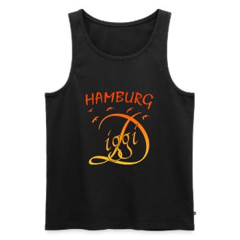 Anker Hamburg Diggi Möven - Männer Premium Bio Tank Top - Schwarz - Vorne - AI Model Male 178 light (178cm)