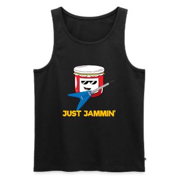 Jam Worth Gitarrist - Männer Premium Bio Tank Top - Schwarz - Vorne - Michal (187cm)